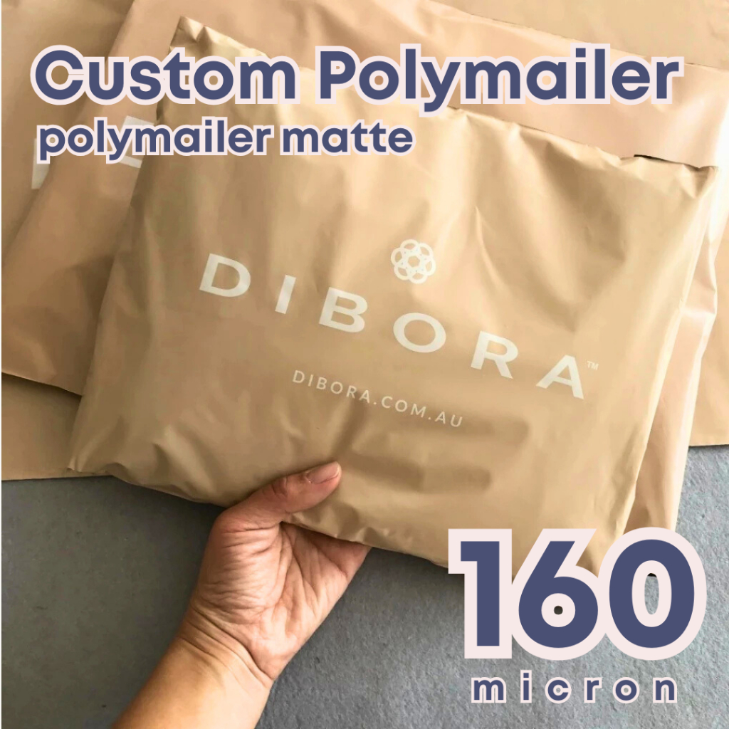 Jual ( CUSTOM 1000 PCS ) POLYMAILER MATE WARNA NUDE CREAM TEBAL ...