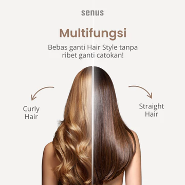 SENUS Argan Oil Straightener Catokan Rambut Lapisan Minyak Argan Super Smooth
