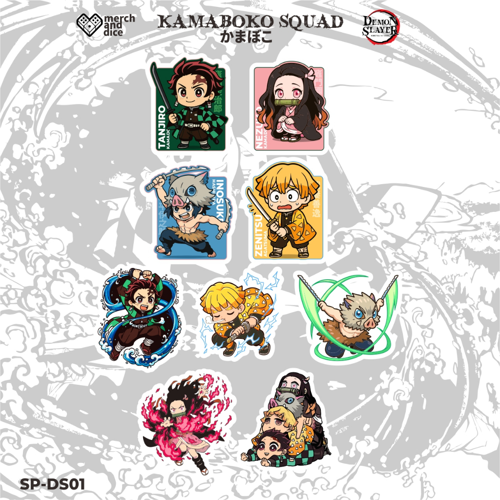 Jual Sticker Pack Kimetsu No Yaiba Demon Slayer | Shopee Indonesia