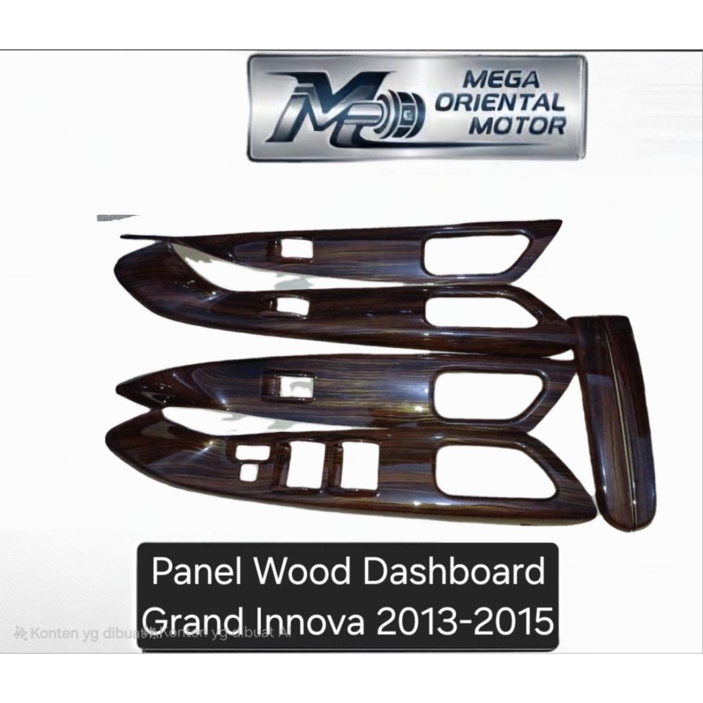 Jual Panel Wood Dashboard + Armrest Pintu Grand Innova 2013-2015 ...