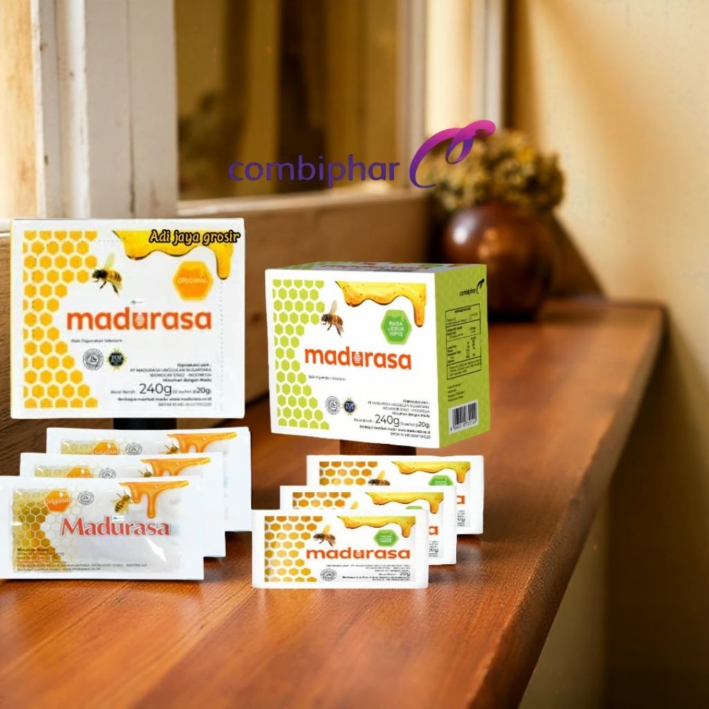 Jual Madurasa Madu Rasa Combiphar 240 Gram 1 pack berisi 12 sachet ...