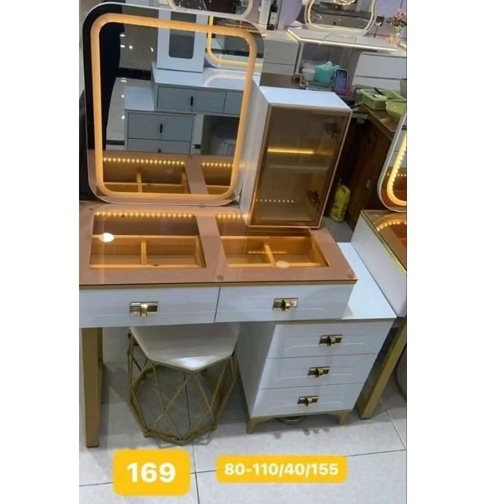 Jual 9898 - Meja Rias Import - MR 169 - Set Dengan Kursi - Ada Lampu ...
