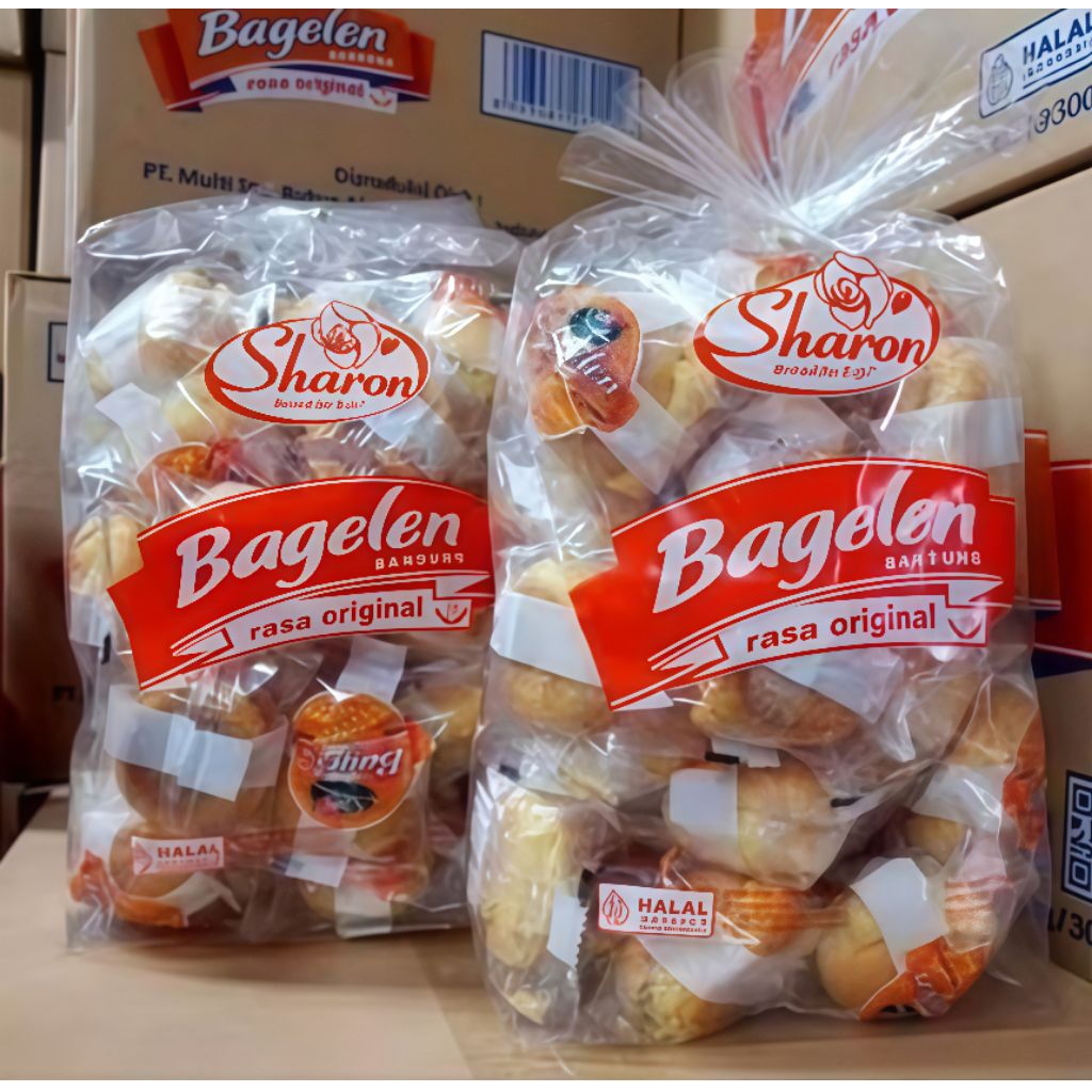 Jual Sharon Roti Bagelen isi 30 pcs varian rasa original, keju, durian ...