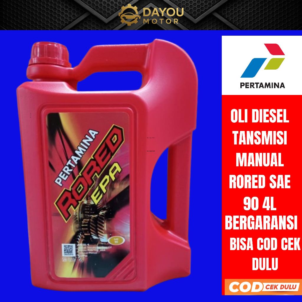 Jual PERTAMINA RORED EPA SAE 90 Oli Transmisi Manual 4L 1L Bergaransi ...