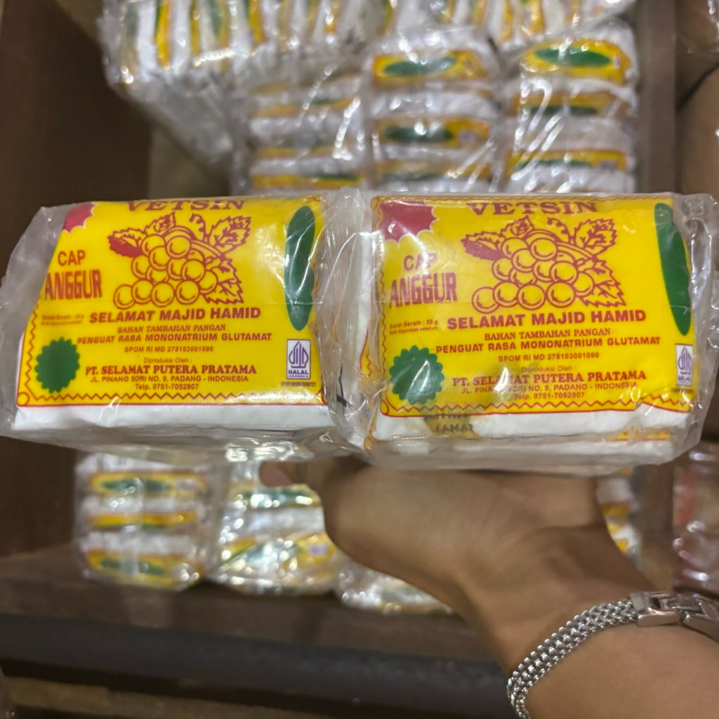 Jual Vetsin Bahan Tambahan Pangan Penguat Rasa berat 1kg (isi 20 sachet ...