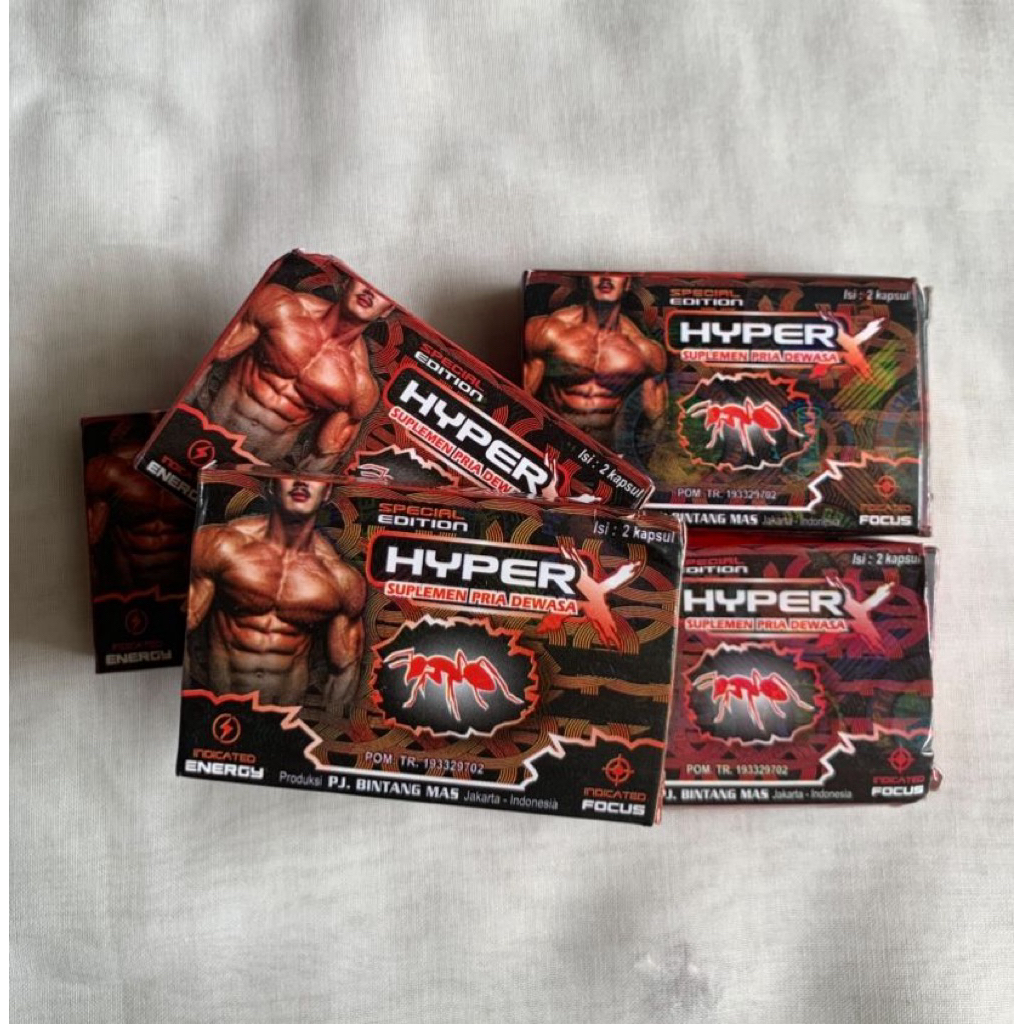 Jual suplemen herbal obat kuat pria Madu Bubuk HyperX original isi 5 ...