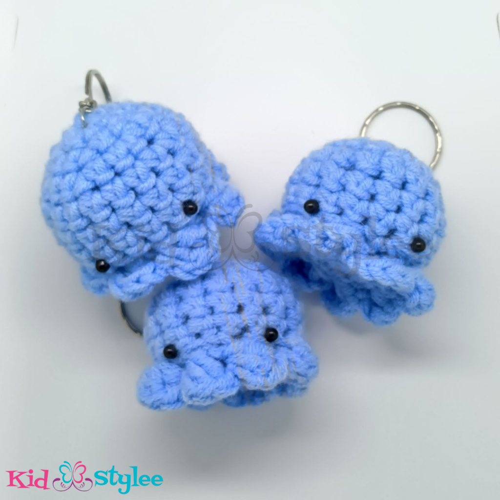 Jual Crochet Octopus Keychain / Gantungan Kunci Rajutan Gurita | Shopee ...