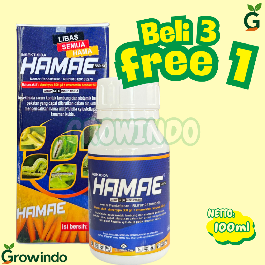 Jual Insektisida Hamae 550SL 100ML Racun Hama Serbaguna Ulat Wereng ...