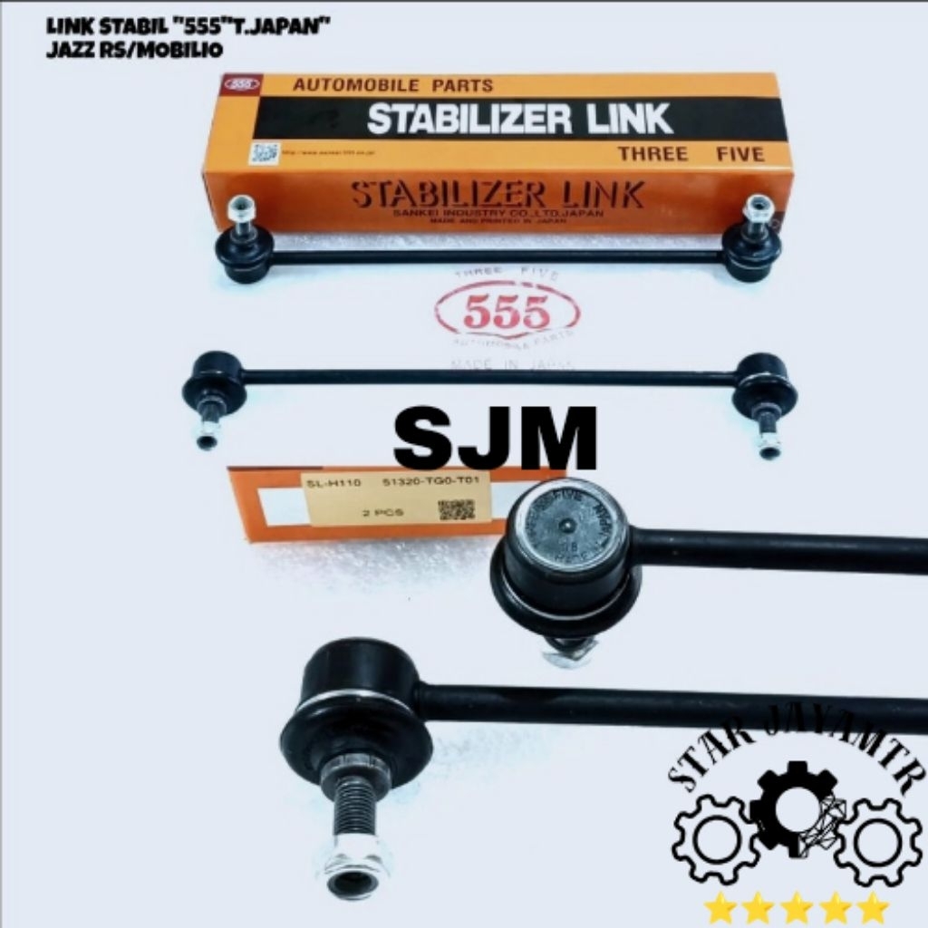 Jual LINK STABILIZER TIE ROD STABIL 555 JAPAN ORI. HONDA JAZZ RS 2008 ...