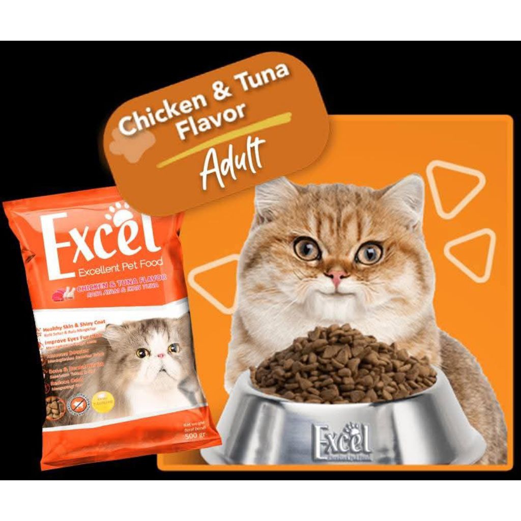 Jual Makanan kucing excel 500 gr | Shopee Indonesia