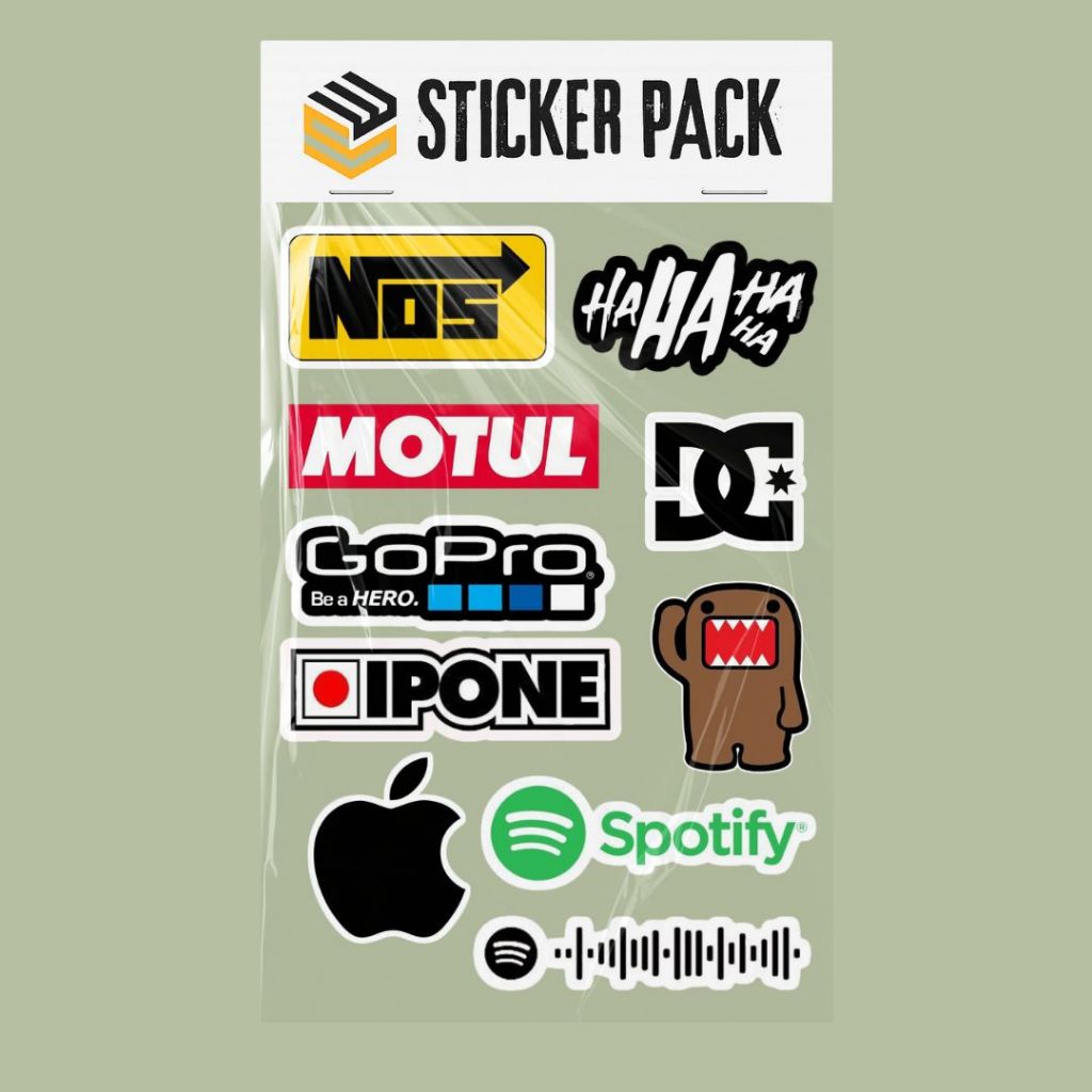Jual Sticker Pack - GoPro, Apple, Spotify, Motul, Canon, DJI, Yamaha ...