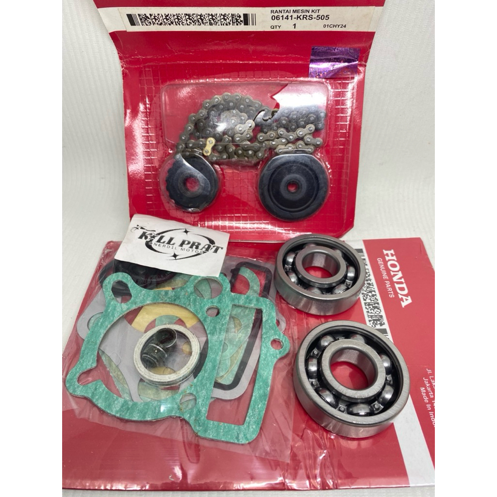 Jual Paket Rantai keteng+Bearing 6304 2pcs+Top set Honda Supra fit new ...