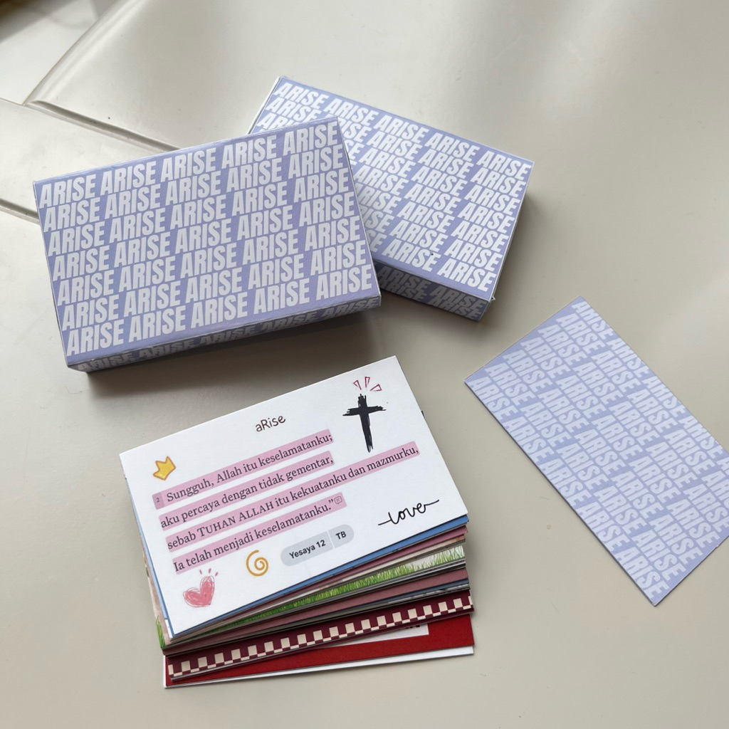 Jual aRise God Word / Ayat Alkitab / Kartu Rohani Kristen / Permainan ...