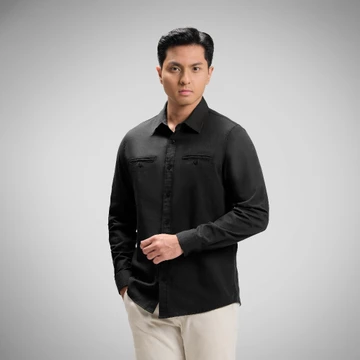 CUTOFF Parker Double Pocket Workshirt Kemeja Kerja Oxford Polos Pria Panjang