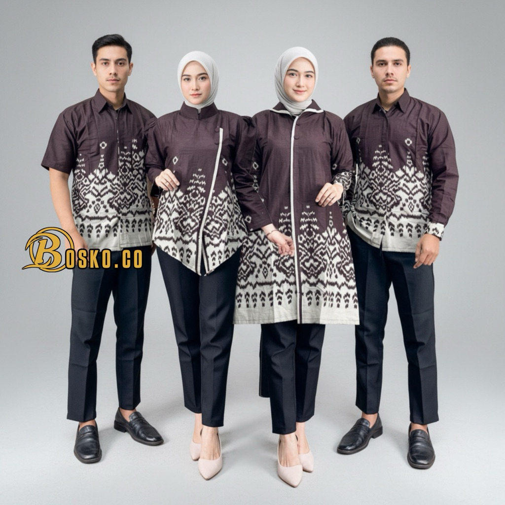 Jual KEKINIAN Motif Terbaru Batik Couple Blouse Batik Hem Batik Set ...