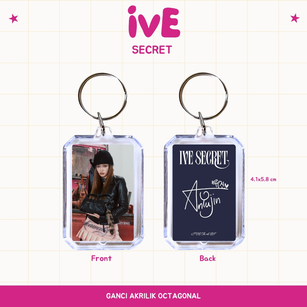 Jual GANCI AKRILIK IVE SECRET KEYCHAIN GANTUNGAN KUNCI ACRYLIC KPOP ...