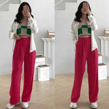 Celana Loose Pants JUMBO Celana Kulot Wanita JUMBO Celana Anti Kusut