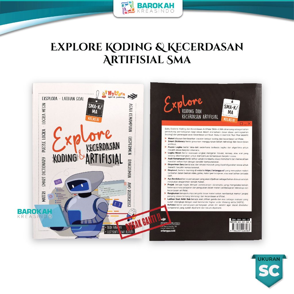 Jual Buku Explore Koding & Kecerdasan Artifisial Kelas XI SMA MA ...
