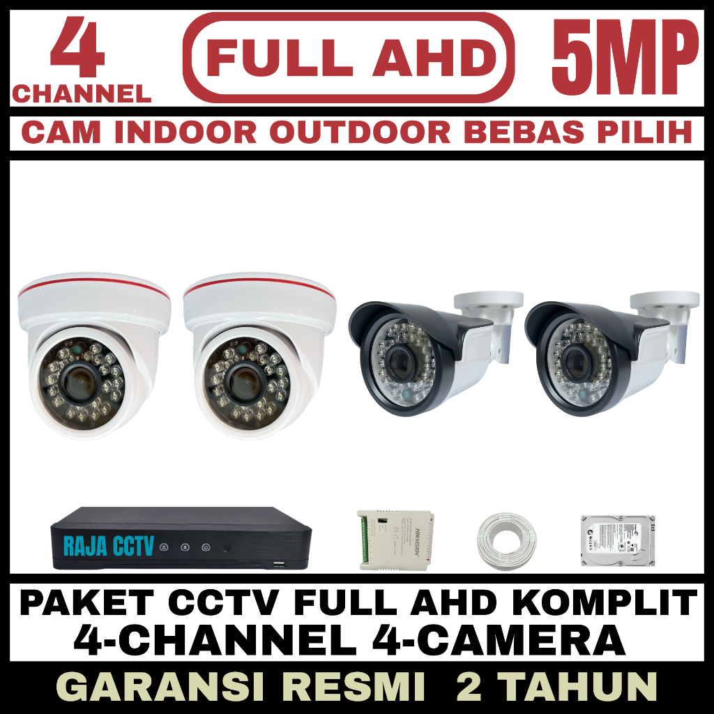 Jual Paket CCTV 4 Kamera Terlengkap & Harga Terbaru Juni 2026 | Shopee ...