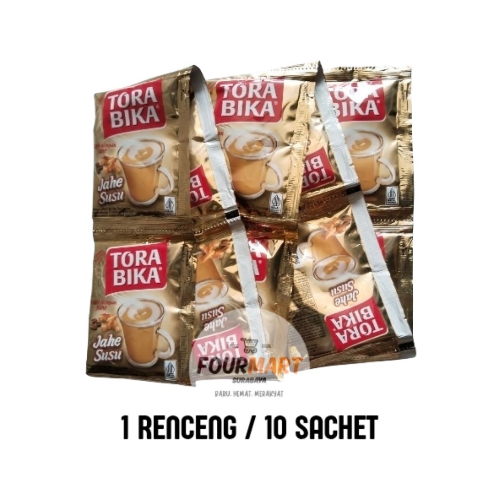 Jual RENCENG Tora Jahe Susu - Kopi Torabika Jahe Susu isi 10 Sachet ...