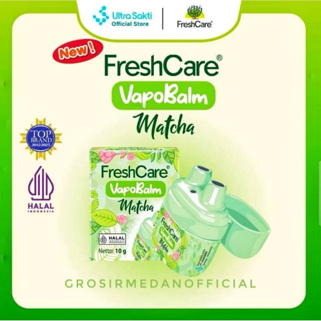 Jual FRESHCARE VAPOBALM MATCHA 10G - INHALER AROMATHERAPY UNTUK FLU ...