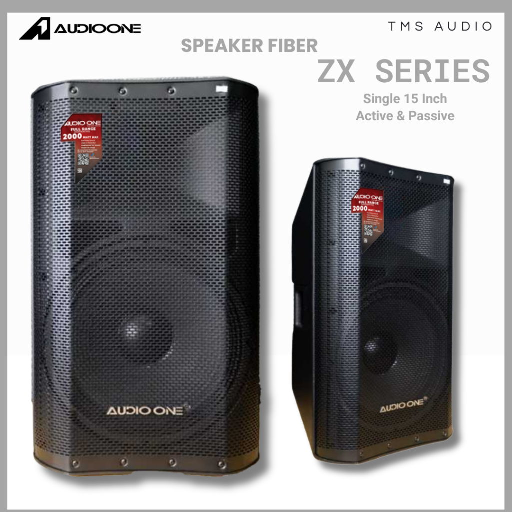 Jual Speaker Aktif Pasif 15 Inch AUDIO ONE ZX 115 Bluetooth