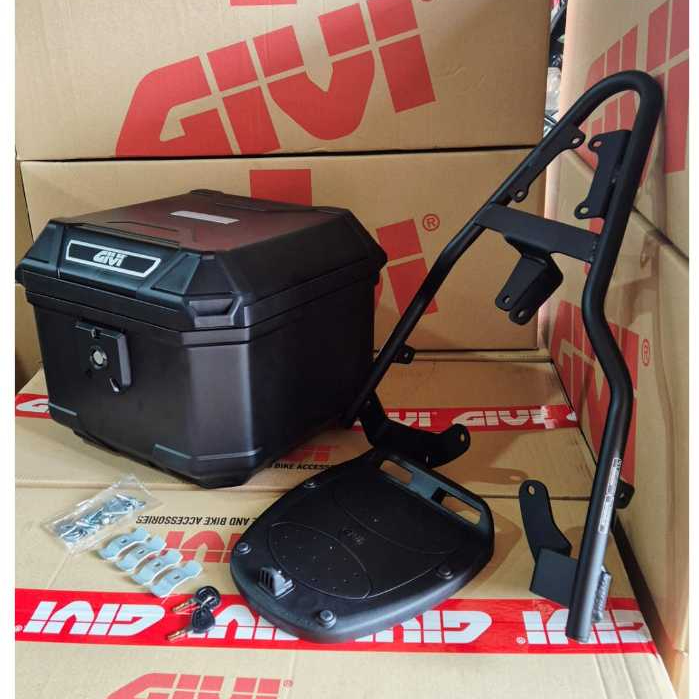 Jual BOX MOTOR GIVI ULTIMO 37 LITER DAN BREKET GIVI SRT NMAX / AEROX ...
