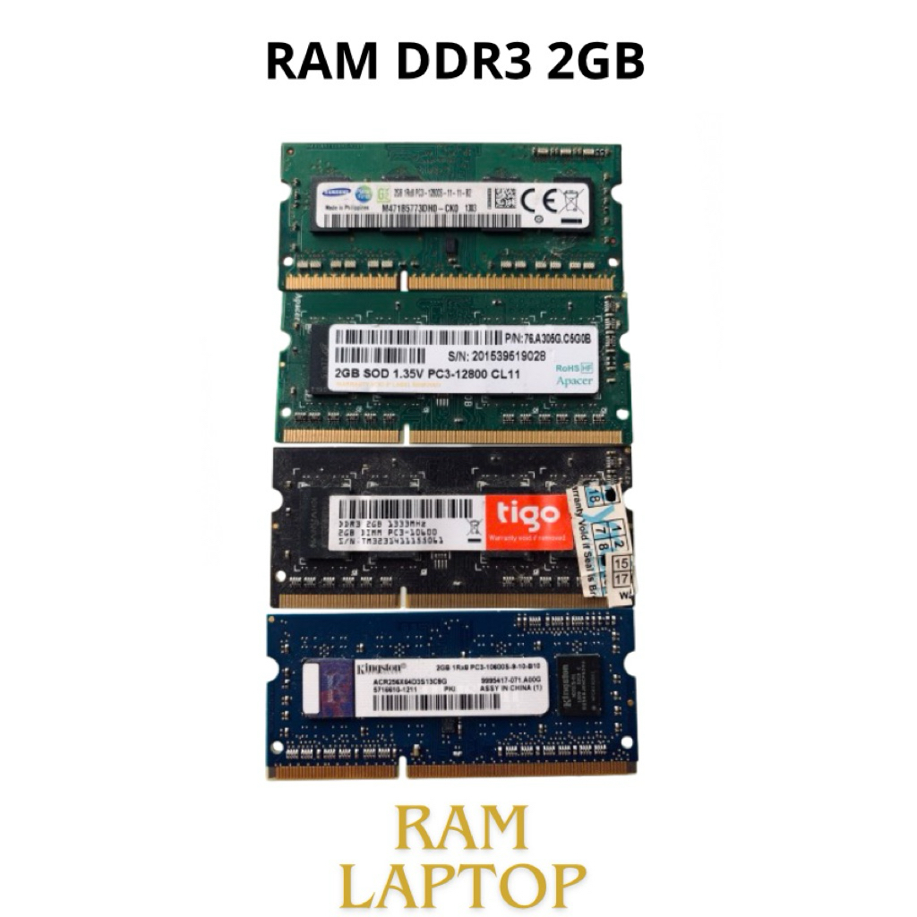 Jual RAM LAPTOP DDR 3/DDR 3L 2GB | Shopee Indonesia