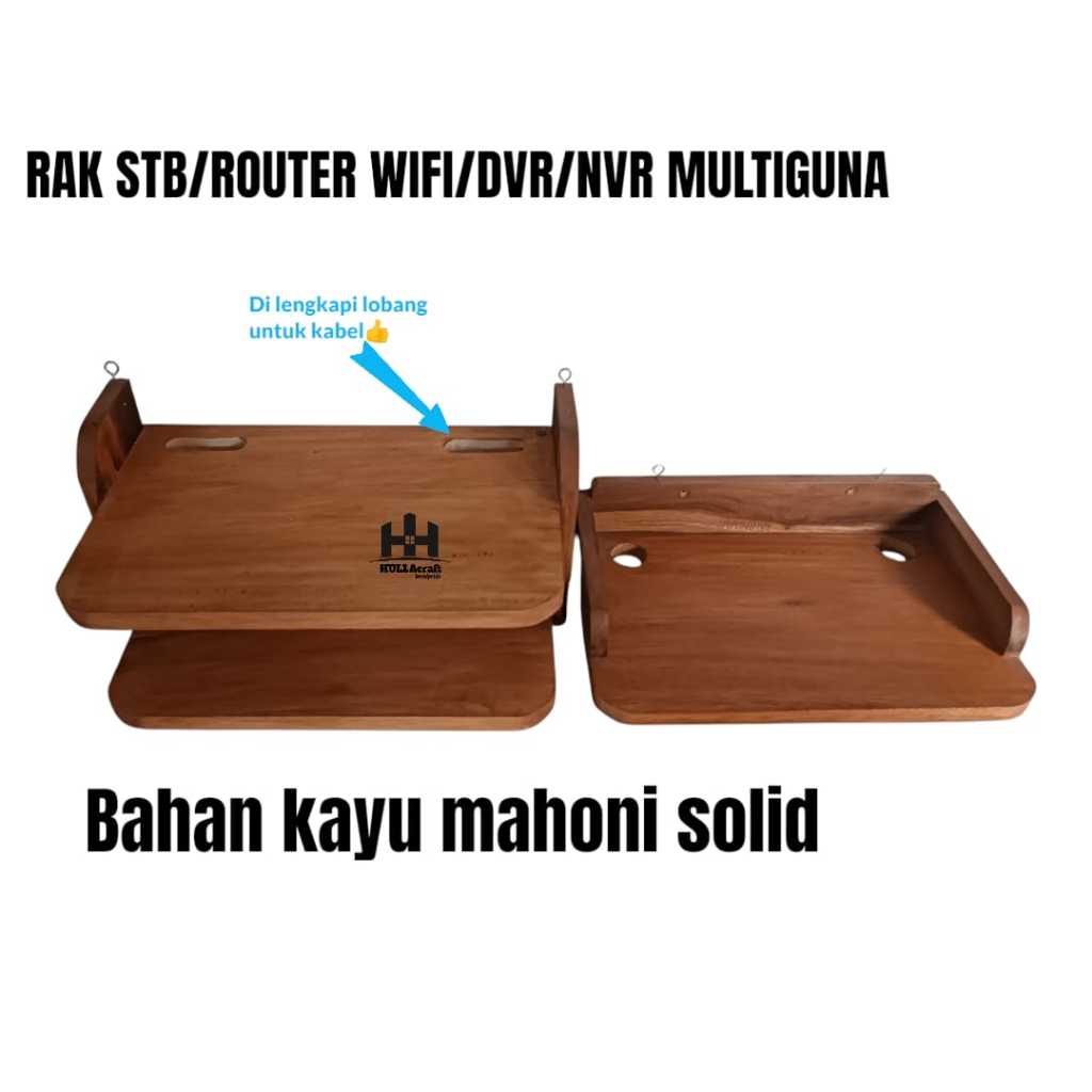 Jual rak ambalan modem wifi kayu/Rak Stb.Router Multiguna | Shopee ...