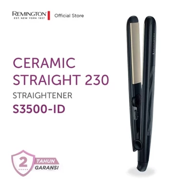 Remington Catokan Pelurus Rambut Ceramic Straight 230 S3500 Hitam