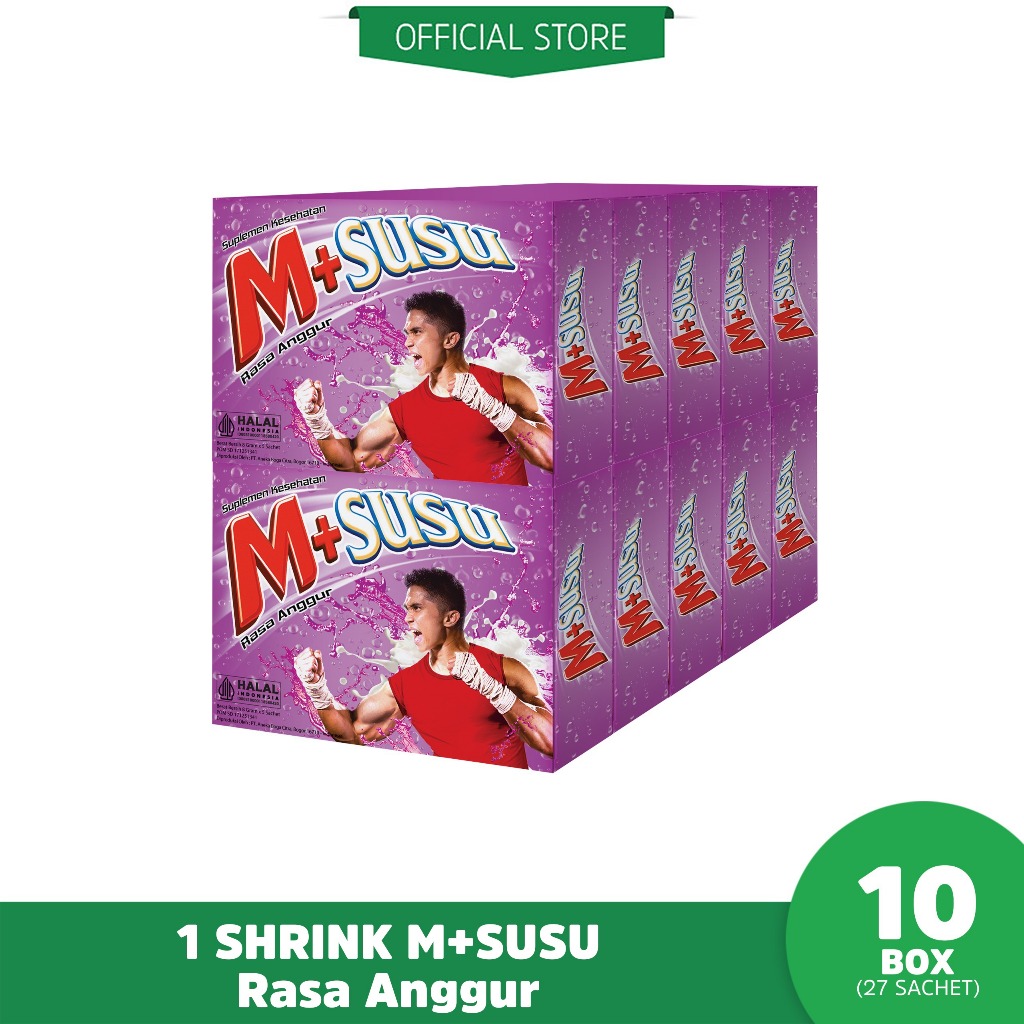Jual M+Susu Variant Anggur (10 Box) | Shopee Indonesia