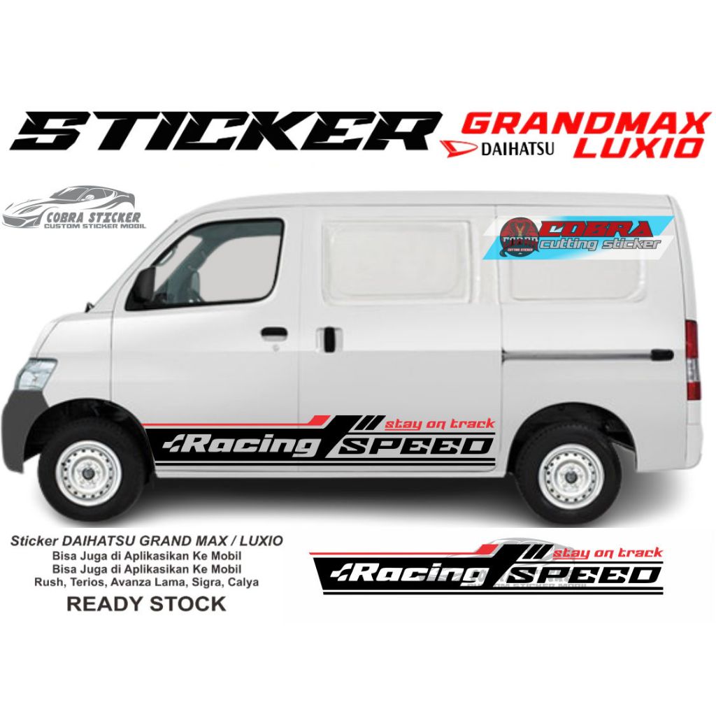 Jual STICKER STIKER GRANDMAX LUXIO STICKER LIST RACING SPEED MOBIL ...