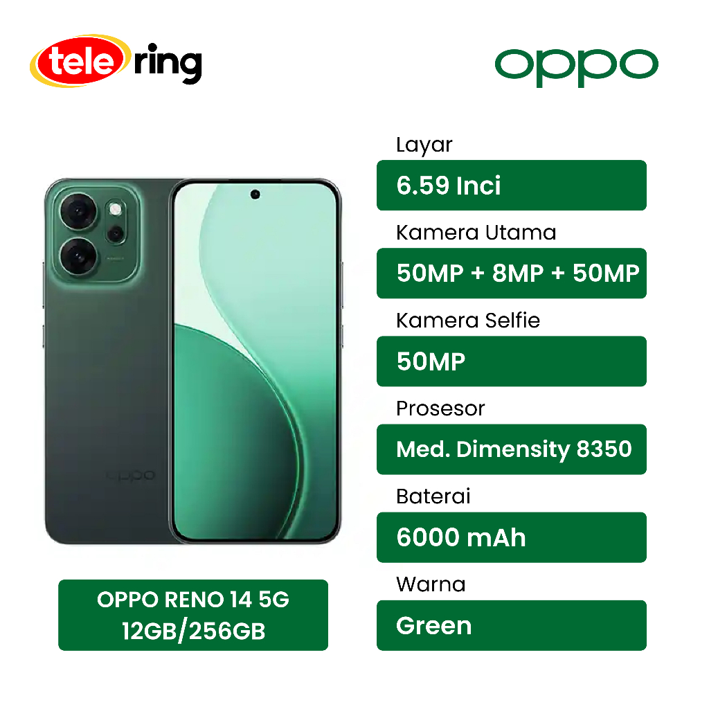 Jual HP OPPO RENO 14 5G 12/256 - garansi resmi | Shopee Indonesia