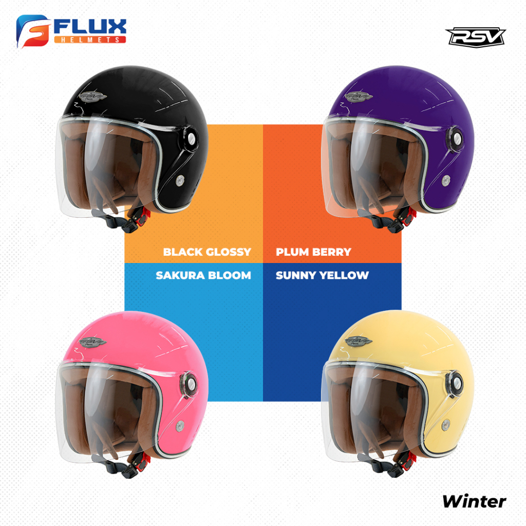 Jual [ORIGINAL RSV] Helm Hijab RSV Retro Classic Helm Half Face - All ...