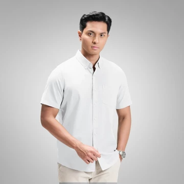 CUTOFF Clark Kemeja Pria Oxford Pendek