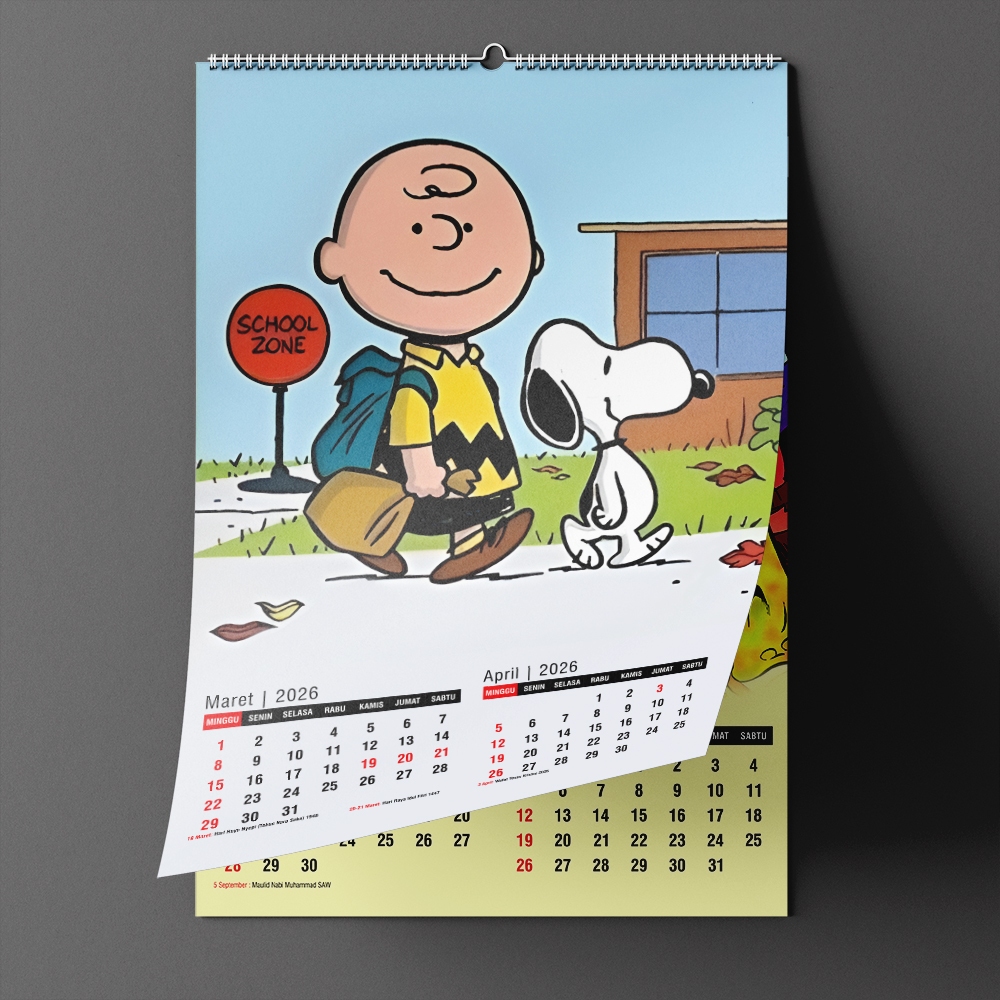Jual Kalender Dinding Snoopy 2026 (preorder) | Shopee Indonesia