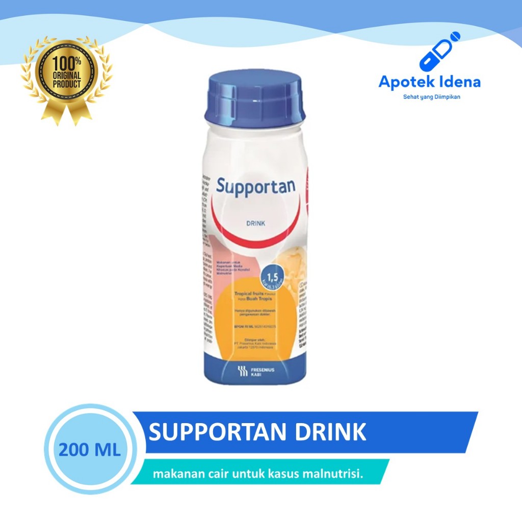 Jual SUSU SUPPORTAN DRINK RASA BUAH TROPIS 200 ml HARGA 1 BOTOL susu ...