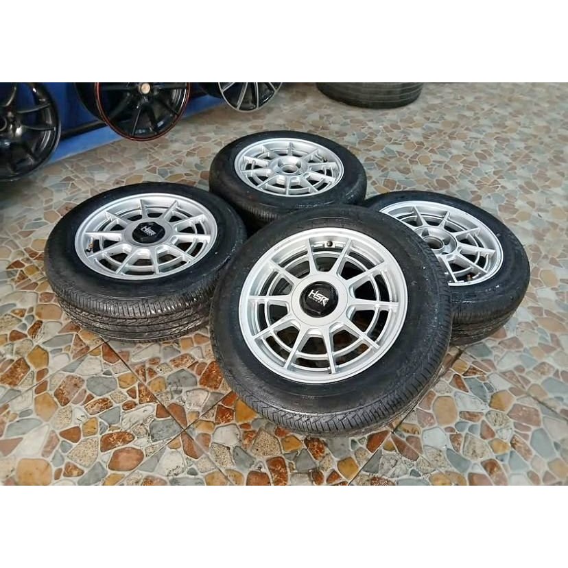 Jual VELG MOBIL BEKAS RACING HSR PELG MOBIL SECOND RACING BOAFEO RING ...
