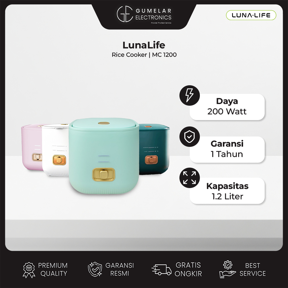Jual LUNALIFE Mini Rice Cooker 0.8 Liter Portable Magic Com Magic Jar ...