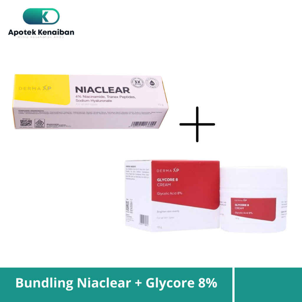 Bundling Niaclear Niacinamide 4% + Glycore 8% / Menyamarkan Flek Hitam