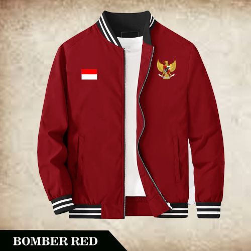 Jual jaket timnas Indonesia terbaru 2025 big size nyaman panjang pria ...