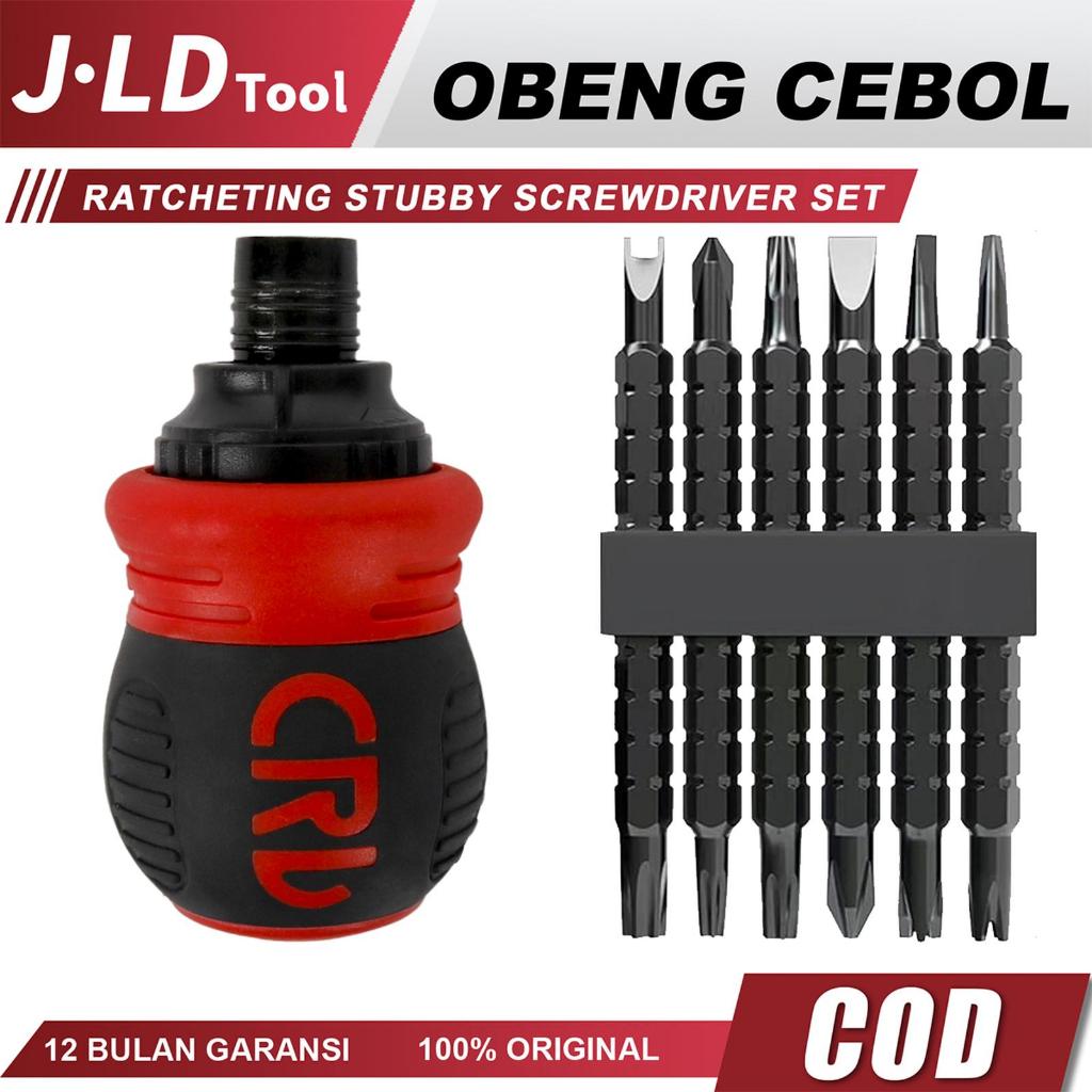 Jual JLD Obeng Rachet Cebol Magnet Mini 12in1 Dua Arah Bolak Balik ...