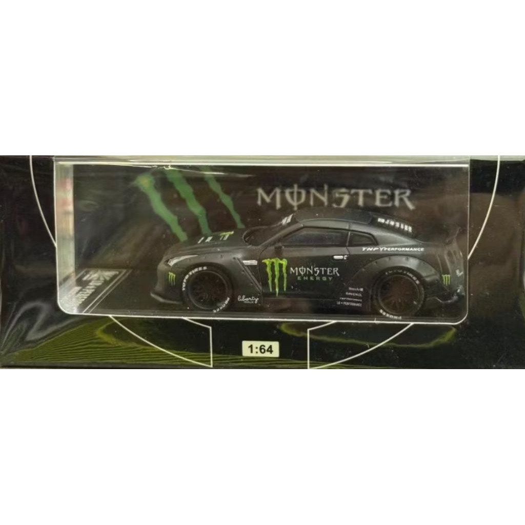 Jual TIME MODEL LB PERFORMANCE NISSAN GT-R R35 MONSTER ENERGY BLACK ...