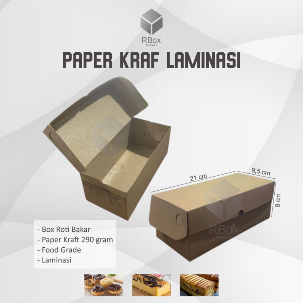 Jual [HARGA 1 PCS] Box Roti Bakar Sudah Laminasi | Shopee Indonesia