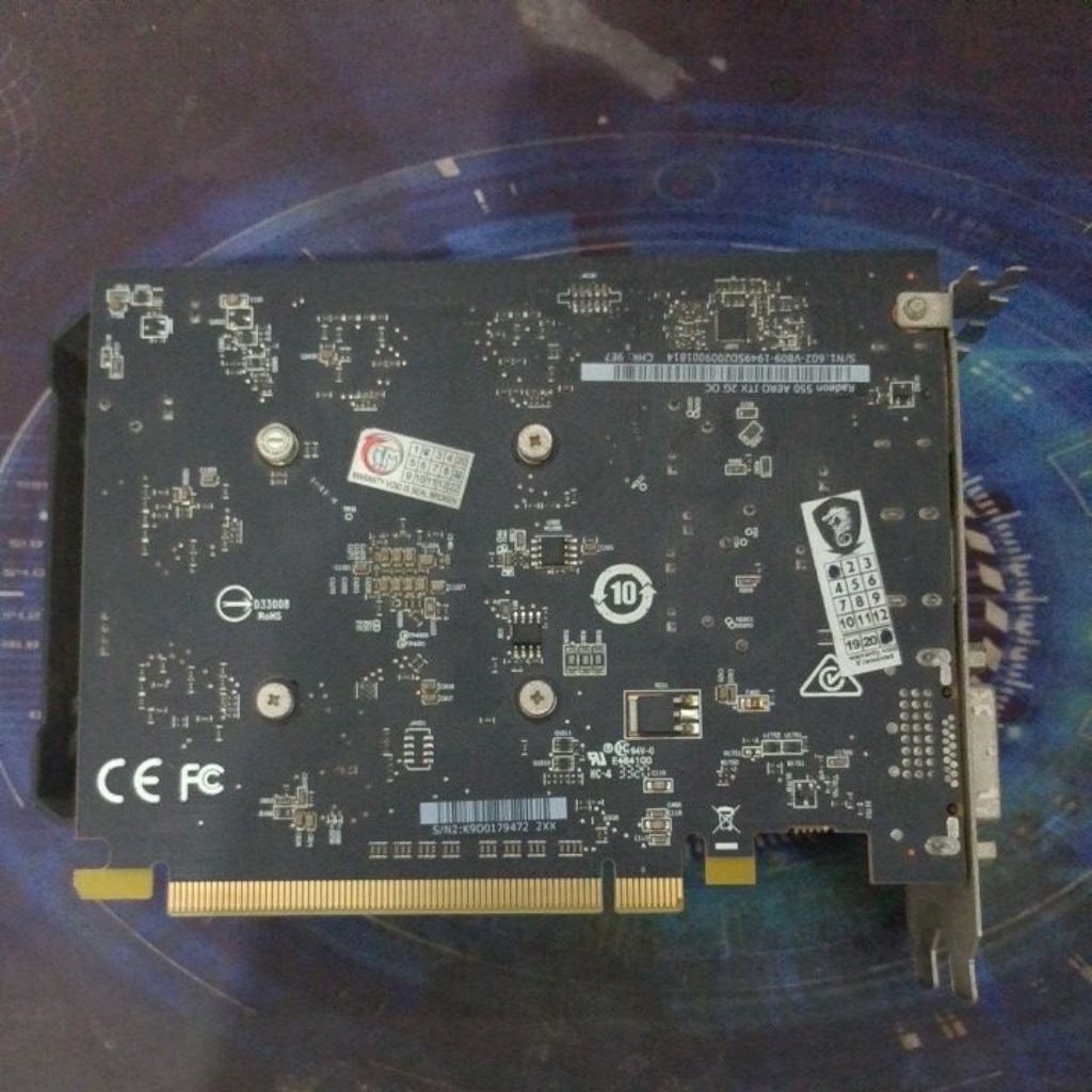 Jual VGA Card MSI AMD Radeon RX550 2GB GDDR5 128bit | Shopee Indonesia
