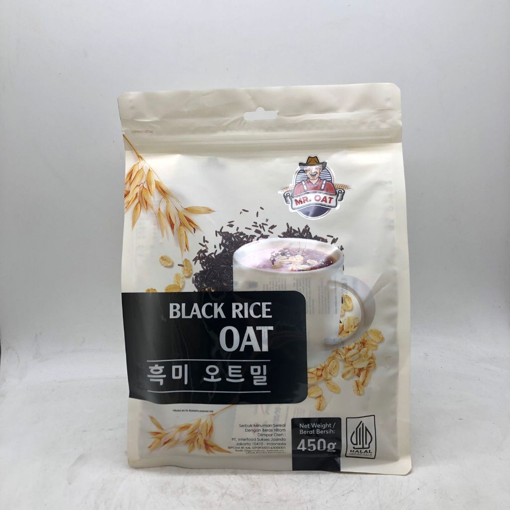 Jual Mr Oat Black Rice Oat Australia 450 gram beras Hitamcereal sereal ...