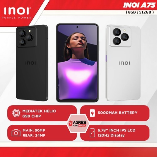 Jual HP Inoi A75 Elegance | ROM Besar 512GB | RAM Fussion 8+8GB ...
