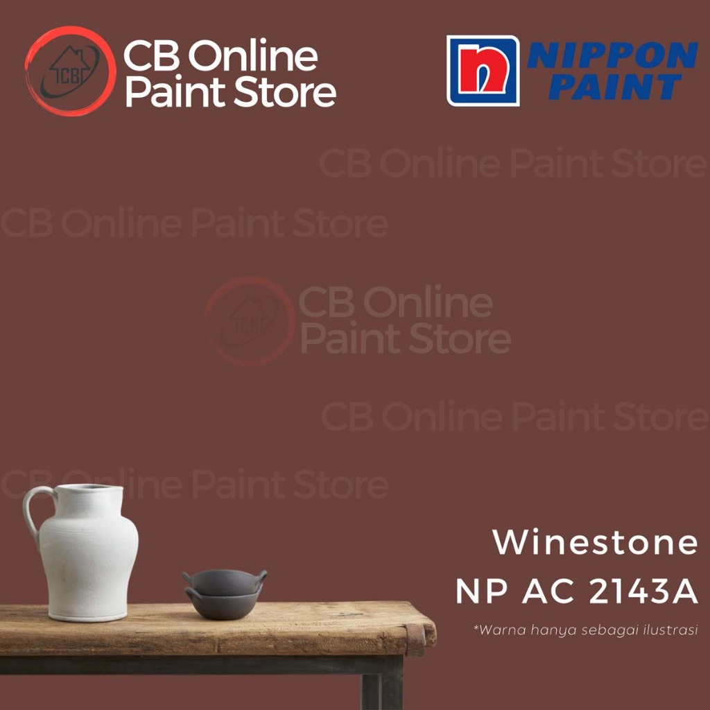 Jual CAT TEMBOK NIPPON PAINT - WINESTONE NPAC2143A - LITER | Shopee ...