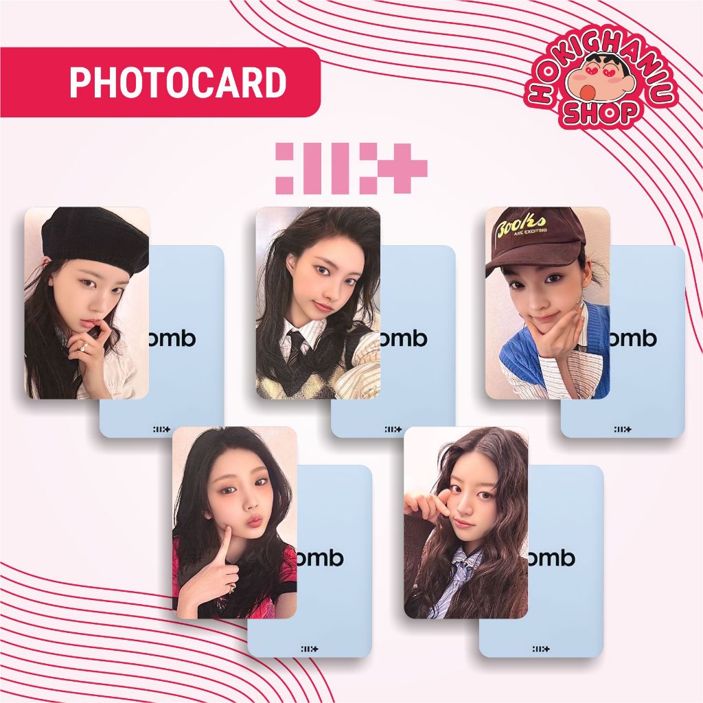 Jual Photocard ILLIT - Bomb Unnofficial Premium 1 Set isi 5 Member