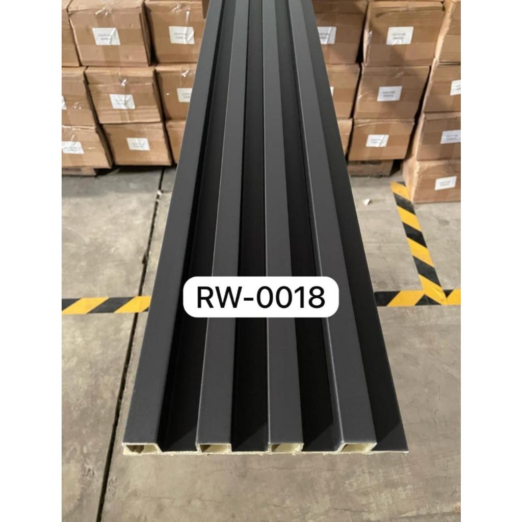 Jual RW Wall Panel WPC / Wall Fluted Panel 3m / WPC Hitam Doff Pasir ...
